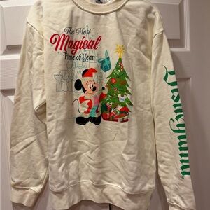 Disneyland Festive holiday Crewneck Sweatshirt medium EUC